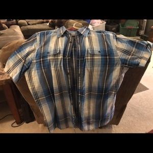 Men’s NorthFace button up shirt
